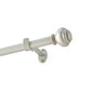 Lenox Manor 1” Single Curtain Rod with Rounded Globe Finial Design