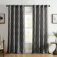 Medalia Room Darkening Geometric Window Curtain