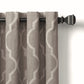 Medalia Room Darkening Geometric Window Curtain