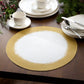Villeroy & Boch Metallic Brushstroke Round Placemats, Set of 4