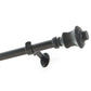Lenox Palazzo 1” Single Curtain Rod with Fluted Bell Shaped Finial Design