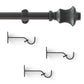 Lenox Palazzo 1” Single Curtain Rod with Fluted Bell Shaped Finial Design