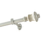 Lenox Palazzo 1” Single Curtain Rod with Fluted Bell Shaped Finial Design