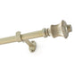 Lenox Palazzo 1” Single Curtain Rod with Fluted Bell Shaped Finial Design