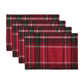 Pocono Plaid Holiday Fabric Placemats, Set of 4