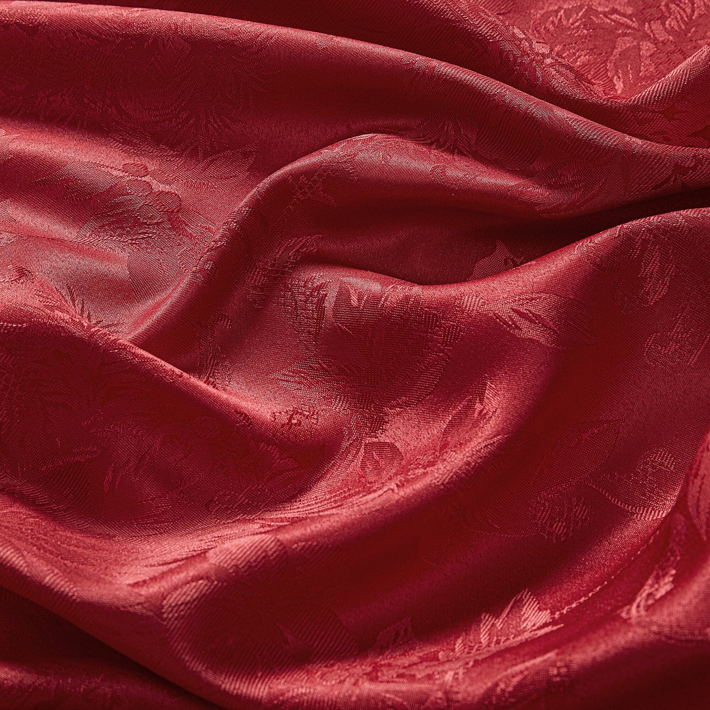 Poinsettia Elegance Jacquard Tablecloth