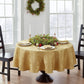 Poinsettia Elegance Jacquard Tablecloth