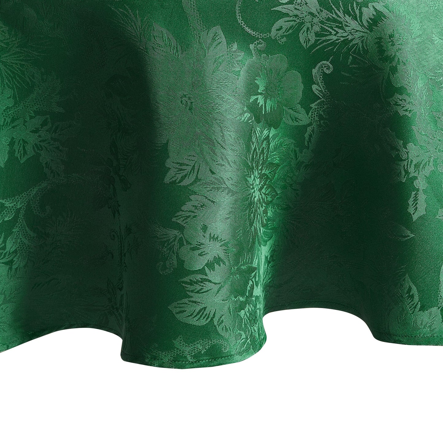 Poinsettia Elegance Jacquard Tablecloth