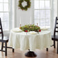Poinsettia Elegance Jacquard Tablecloth