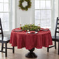 Poinsettia Elegance Jacquard Tablecloth