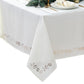 Poinsettia Noel Laser Cut Tablecloth