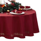 Poinsettia Noel Laser Cut Tablecloth