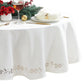 Poinsettia Noel Laser Cut Tablecloth