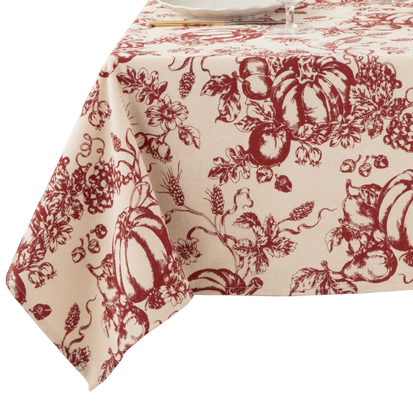 Lenox Pumpkin Toile Tablecloth