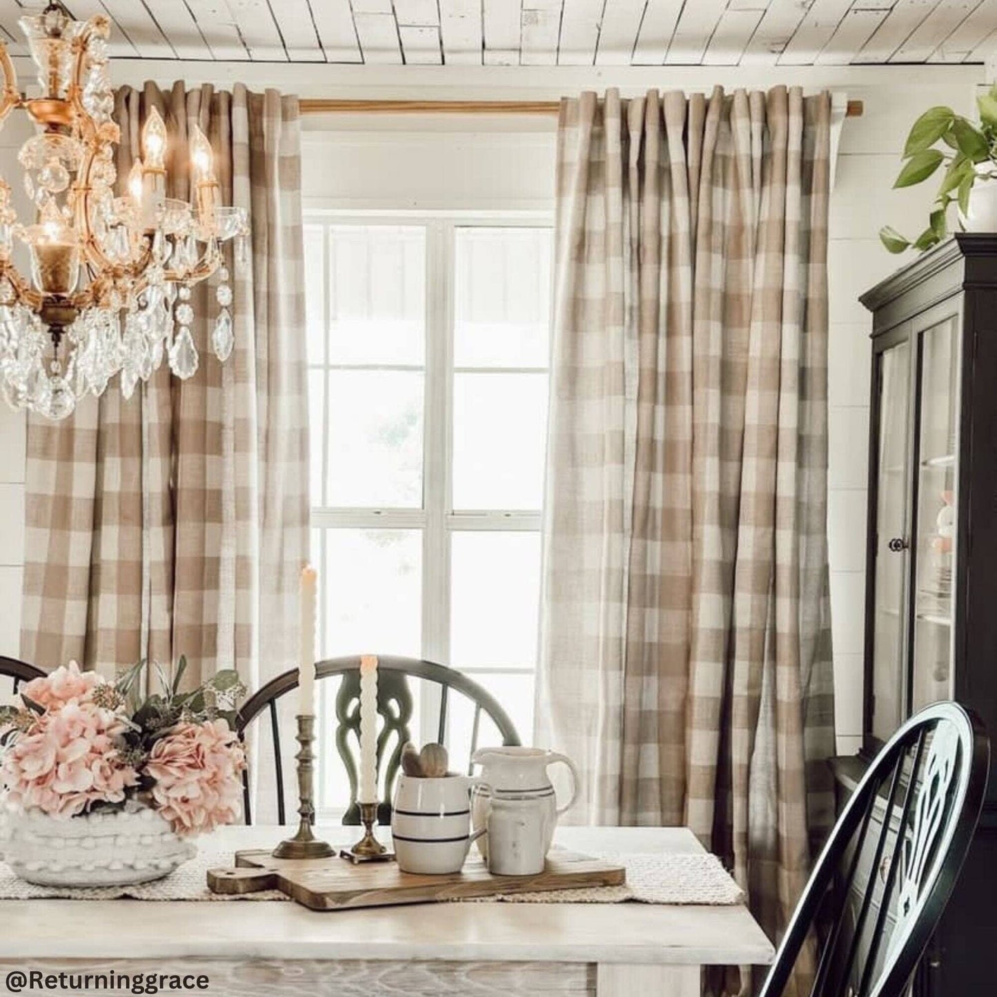 Grainger Buffalo Check Blackout Window Curtain