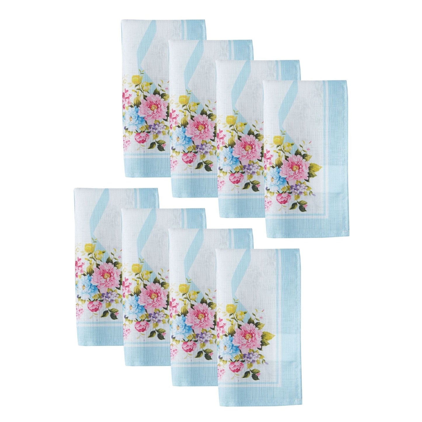 Rose Cottage Engineered Napkins, Set of 8