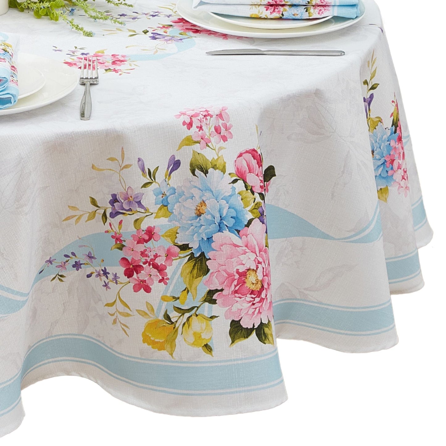 Rose Cottage Engineered Tablecloth