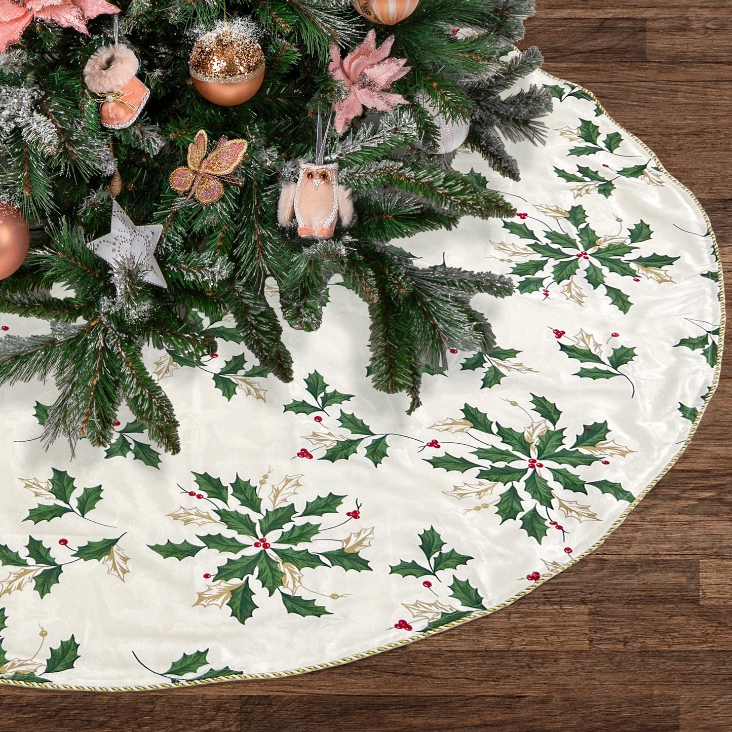 Lenox Scattered Holly Tree Skirt