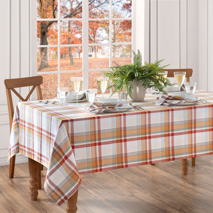 Seneca Plaid Harvest Cotton Tablecloth