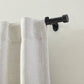 Serena 1" Window Drapery Single Curtain Rod with Contemporary Cap Finial