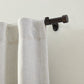 Serena 1" Window Drapery Single Curtain Rod with Contemporary Cap Finial