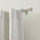 Serena 1" Window Drapery Single Curtain Rod with Contemporary Cap Finial