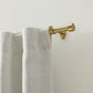 Serena 1" Window Drapery Single Curtain Rod with Contemporary Cap Finial