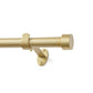 Serena 1" Window Drapery Single Curtain Rod with Contemporary Cap Finial