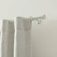 Serena 1" Window Drapery Single Curtain Rod with Contemporary Cap Finial