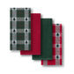 Sherwood Tree Dobby Holiday Plaid Kitchen Towels, Set of 4