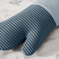 Sirena Chevron Heat-Resistant Ribbed Silicone Grip Oven Mitts, Set of 2