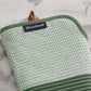 Sirena Chevron Heat-Resistant Ribbed Silicone Grip Oven Mitts, Set of 2