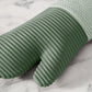 Sirena Chevron Heat-Resistant Ribbed Silicone Grip Oven Mitts, Set of 2