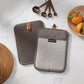 Sirena Chevron Heat-Resistant Ribbed Silicone Grip Pot Holders, Set of 2