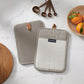 Sirena Chevron Heat-Resistant Ribbed Silicone Grip Pot Holders, Set of 2