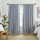 Solace Max-Blackout Solid Texture Window Curtain Panel