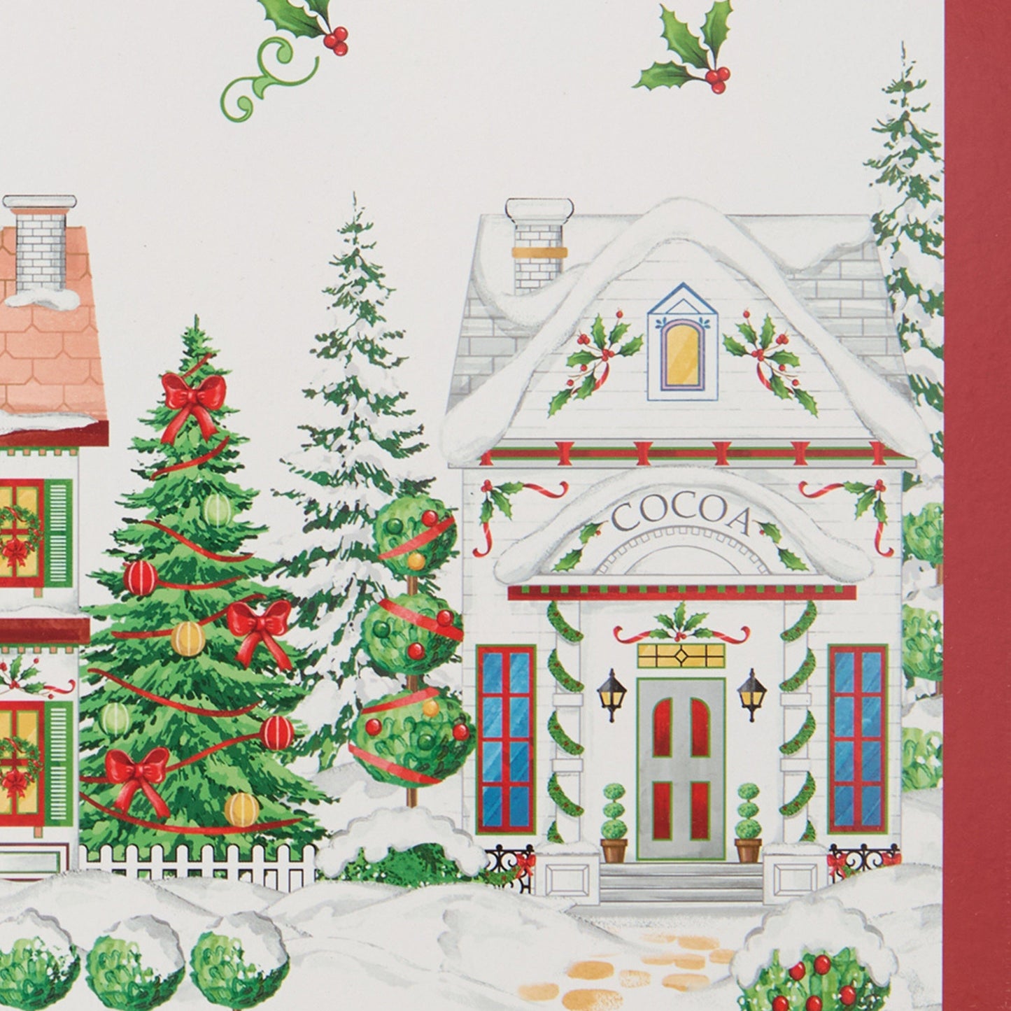Lenox Spice Village Christmas Cork Placemats, Set of 4