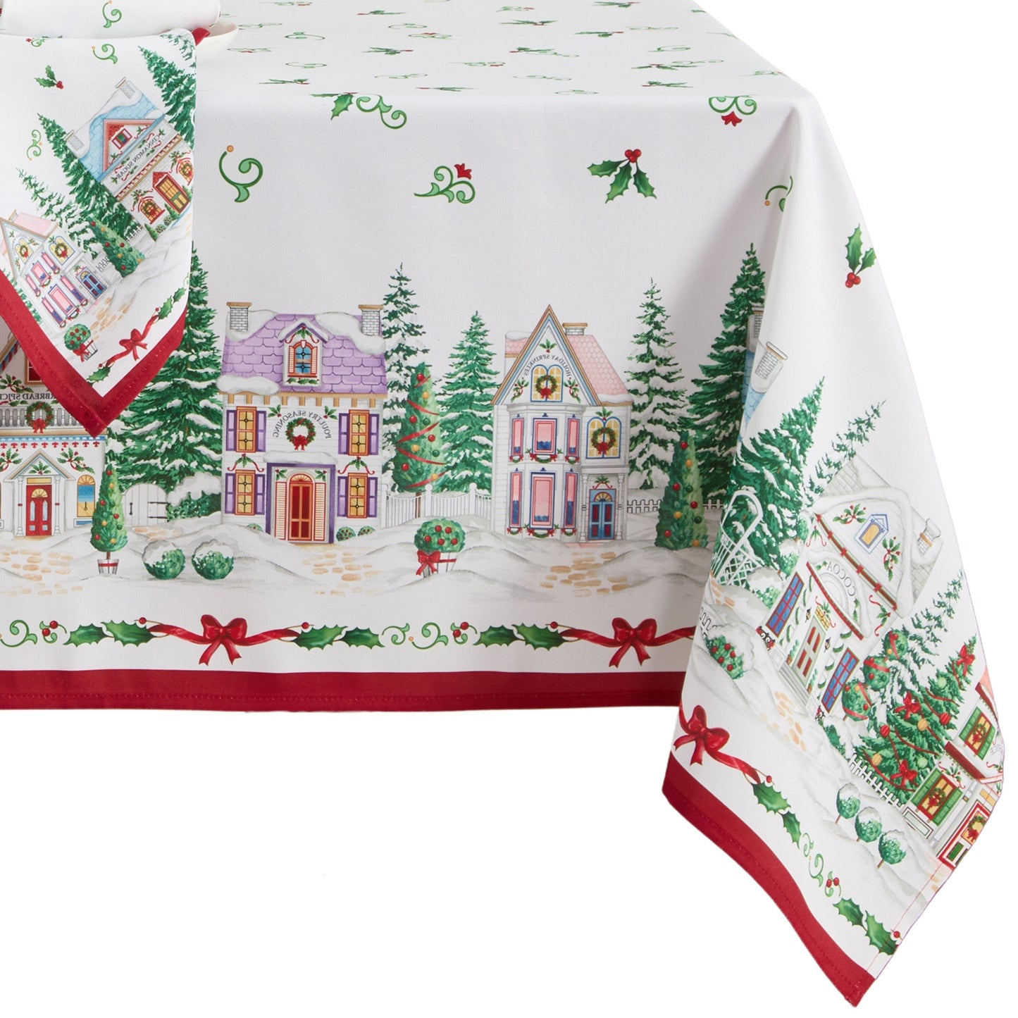 Lenox Spice Village Christmas Tablecloth