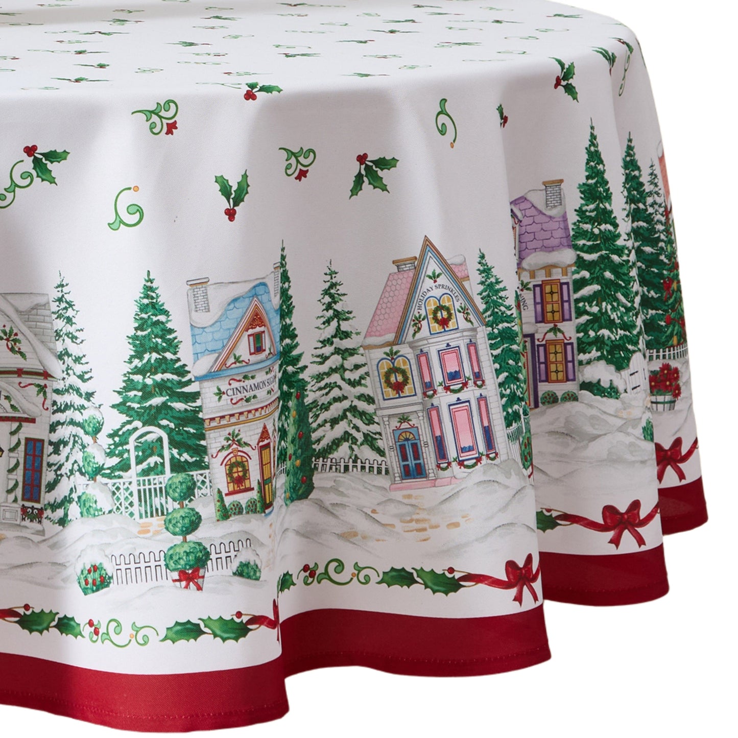Lenox Spice Village Christmas Tablecloth