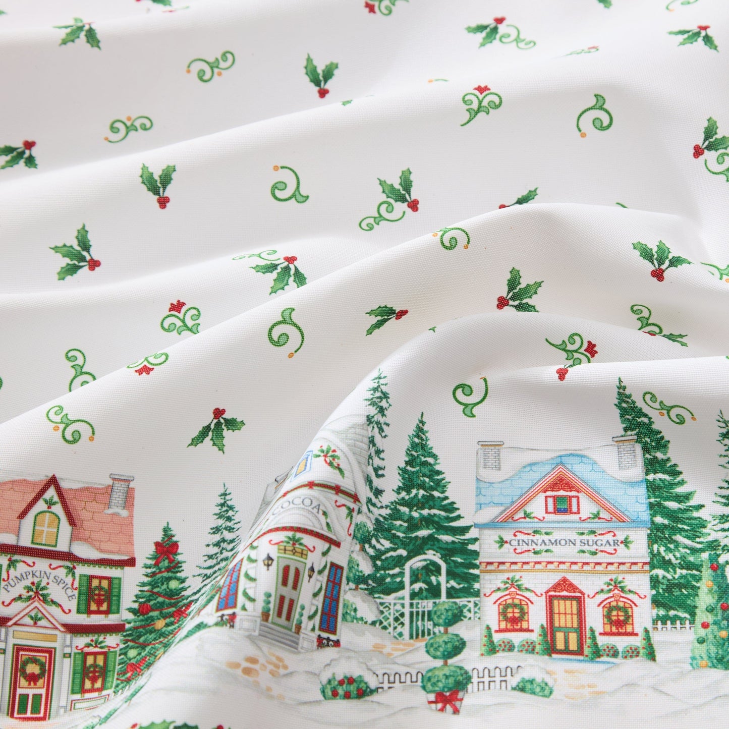 Lenox Spice Village Christmas Tablecloth