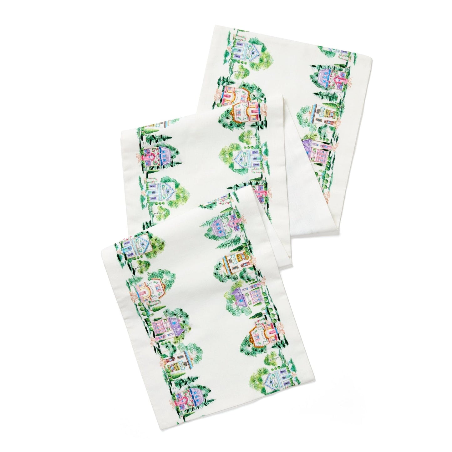 Lenox Spice Village Print Embroidered Runner