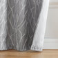 Sterling Branch Motif Embroidered Blackout Window Curtain Panel, Set of 2