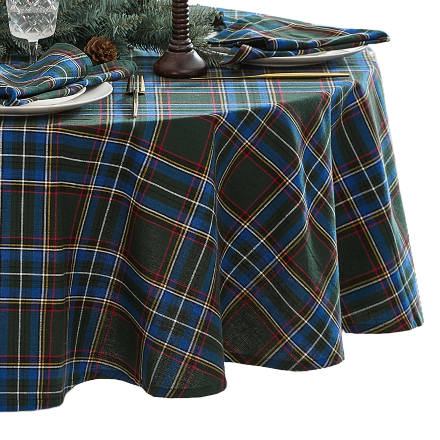 Stowe Tartan Holiday Plaid Tablecloth