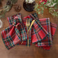 Stowe Tartan Holiday Plaid Cotton Napkins, Set of 8