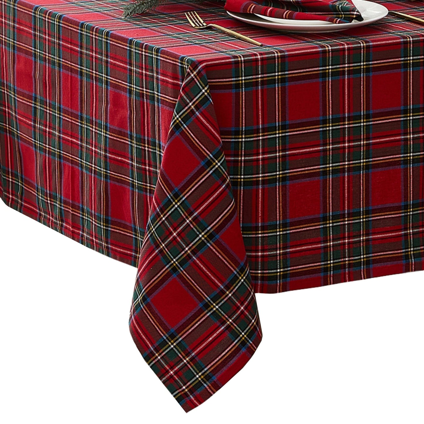 Stowe Tartan Holiday Plaid Tablecloth