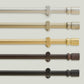 Tribeca 1" Single Curtain Rod with Cylinder End Cap Finial