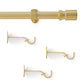Tribeca 1" Single Curtain Rod with Cylinder End Cap Finial