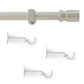 Tribeca 1" Single Curtain Rod with Cylinder End Cap Finial