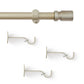 Tribeca 1" Single Curtain Rod with Cylinder End Cap Finial