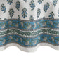 Tropez Block Print Stain & Water Resistant Indoor/Outdoor Tablecloth